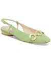 Dolce Vita Ramano Slingback Flat In Lime Suede
