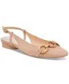 Dolce Vita Ramano Slingback Flat In Toffee Suede