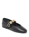 Dolce Vita Relan Mary Jane Flat In Black Leather