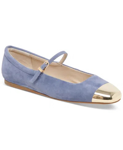 Dolce Vita Women's Reyes Cap-toe Mary Jane Ballet Flats In Blue