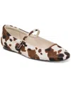 Dolce Vita Reyes Ballet Flats Cocoa Taurus Calf Hair In Animal Print
