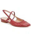 Dolce Vita Women's Rianne Slingback Mary Jane Flats In Red Crinkle