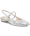 Dolce Vita Rianne Flats Silver Distressed Leather In Silver Distressed