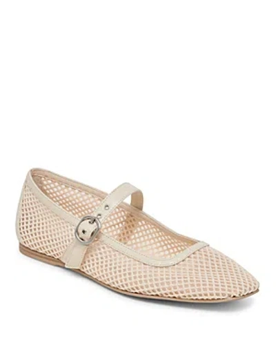 Dolce Vita Women's Rodni Mesh Mary Jane Flats In Nude Mesh Leather