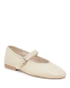 Dolce Vita Roslyn Mary Jane Flat In Creme Leather