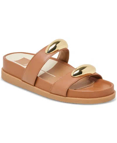 Dolce Vita Women's Satine Jewelry Double Band Bracelet Footbed Sandals In Brown