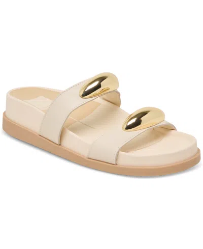 Dolce Vita Women's Satine Jewelry Double Band Bracelet Footbed Sandals In Brown