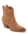 Dolce Vita Shania Western Boot In Brown Suede
