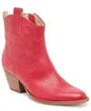 Dolce Vita Shania Waterproof Western Boot In Red