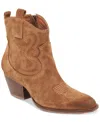 Dolce Vita Shania Western Boot In Brown Suede