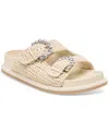 Dolce Vita Shauny Crystal Wedge Sandal In Oatmeal Knit