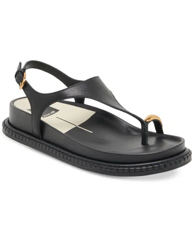 DOLCE VITA WOMEN'S STEFAN TOE RING THONG JEWELRY FOOTBED FLAT SANDALS