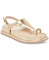 Dolce Vita Stefan Slingback Sandal In Gold Distressed Leather