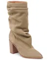 Dolce Vita Women's Talina Schrunchy Block Heel Boots In Nude