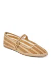 Dolce Vita Tameka Ballet Flats Tan Stripe Mesh