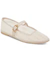 Dolce Vita Tameka Mesh Mary Jane Flat In Bone Stripe Mesh