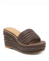 Dolce Vita Throne Platform Wedge Sandal In Brown