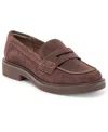 Dolce Vita Tiggy Loafers Mahogany Suede In Brown