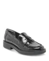 Dolce Vita Tiggy Loafers Midnight Crinkle Patent In Multi