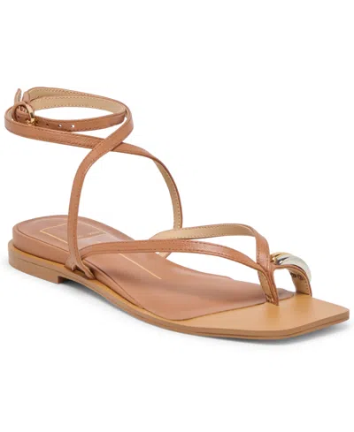 Dolce Vita Women's Tyrice Strappy Flat Sandals In Brown