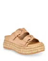 Dolce Vita Witny Platform Espadrille Sandal In Toffee Suede