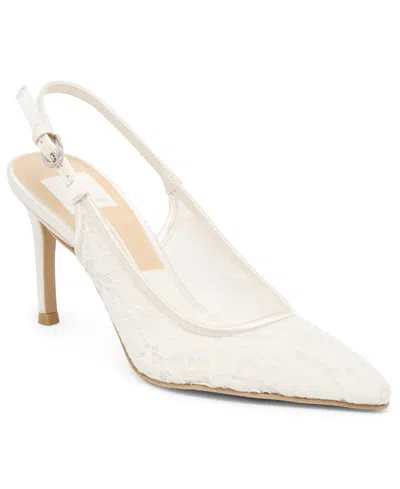 Dolce Vita Women's Yami Lace Pumps In White