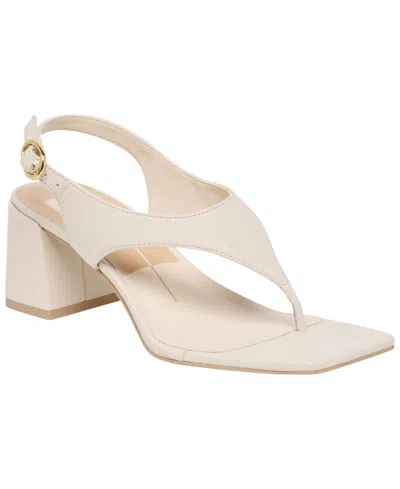 Dolce Vita Yves Block Heel Sandal In White
