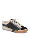 Dolce Vita Zantel Faux Shearling Lined Slip-on Sneaker In Black