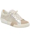 Dolce Vita Zina Plush Womens Lace-up Suede Casual And Fashion Sneakers In Stone