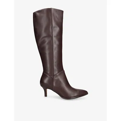 DOLCE VITA WOMENS DOLCE VITA ALDY LEATHER HEELED BOOTS