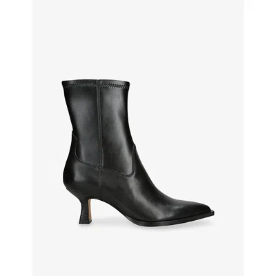 Dolce Vita Womens Black Arya Leather Heeled Ankle Boots Eur 38/5 Uk