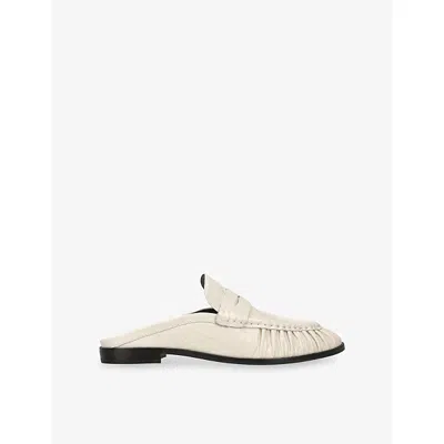 Dolce Vita Womens Betzy Leather Loafers Cream Eur 37 / 4 Uk