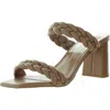Dolce Vita Womens Braided Leather Block Heels In Brown
