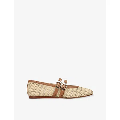 Dolce Vita Womens  Baylee Grommet Woven Ballet Flats In Brown