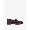 Dolce Vita Womens  Tiggy Suede Loafers In Brown