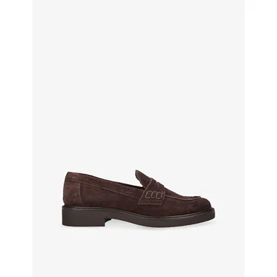 Dolce Vita Womens  Tiggy Suede Loafers In Brown