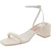 Dolce Vita Womens Dressy Evening Sandal Ankle Strap In White
