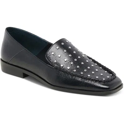 Dolce Vita Womens Embellished Man Made Loafers In Black