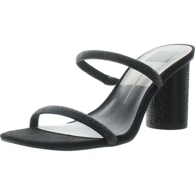 Dolce Vita Womens Embellished Slide In Black