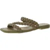 Dolce Vita Womens Faux La Flats Flatform Sandals In Multi