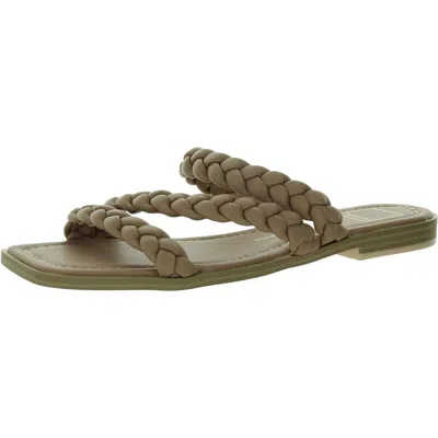 Dolce Vita Womens Faux La Flats Flatform Sandals In Multi
