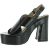 Dolce Vita Womens Faux Leather Platform Slingback Sandals In Multi