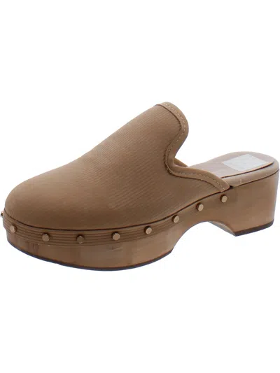 Dolce Vita Womens Faux Leather Slip On Clogs In Multi