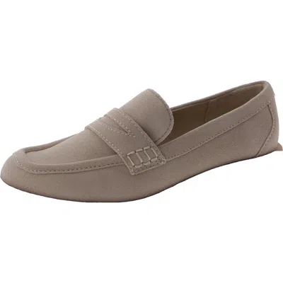 Dolce Vita Womens Faux Suede Square Toe Loafers In Multi
