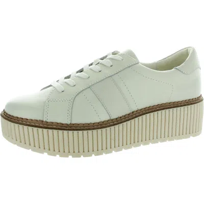 Dolce Vita Womens Lace-up Leather Casual And Fashion Sneakers In White