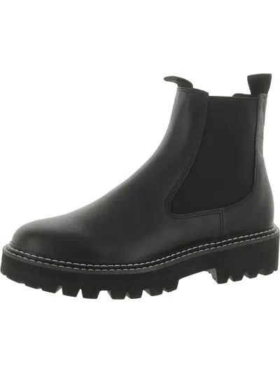 Dolce Vita Womens Leather Chelsea Boots In Black