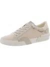 Dolce Vita Womens Leather Snake Print Casual And Fashion Sneakers In Beige