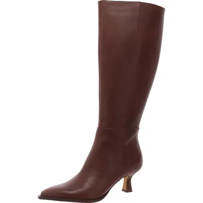 Dolce Vita Womens Ribbed Man Made Knee-high Boots In Brown