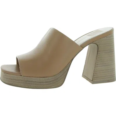 Dolce Vita Womens Slip On Open Toe Mule Sandals In Multi