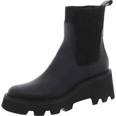 Dolce Vita Womens Stretch Chelsea Boots In Black